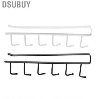 Dsubuy 6 Hook Under Shelf Coffee Cup Holder Hanger Storage Rack Cabinet Kitchen WT