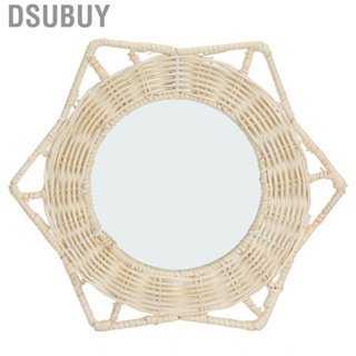Dsubuy Natural Cane Mirror Wall Decorations Hanging Wide