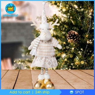 [Almencla1] ตุ๊กตาฟิกเกอร์ รูปการ์ตูนคริสต์มาส ขายาว สําหรับตกแต่งบ้าน ห้องนั่งเล่น คาเฟ่