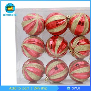 [Almencla1] จี้ลูกบอลแขวนตกแต่งปาร์ตี้คริสต์มาส 12 ชิ้น