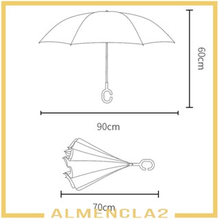 [Almencla2] ร่มกันลม สองชั้น รูปตัว C สําหรับขี่จักรยาน เดินป่า ตั้งแคมป์ เด็กผู้หญิง