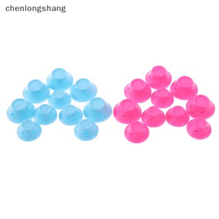 Chenlongshang 10 ชิ้น ยางนุ่ม ดูแลเส้นผม ลูกกลิ้งซิลิโคน ดัดผม ไม่มีความร้อน ไม่มีคลิป EN