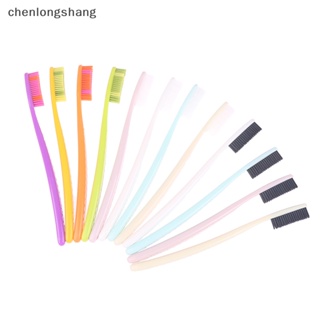 Chenlongshang แปรงทําความสะอาดช่องปาก แปรงสีฟัน หัวยาว ขนาดใหญ่ 4 ชิ้น EN