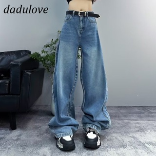 DaDulove💕 New American Ins High Street Retro Jeans Niche High Waist Loose Wide Leg Pants Large Size Trousers