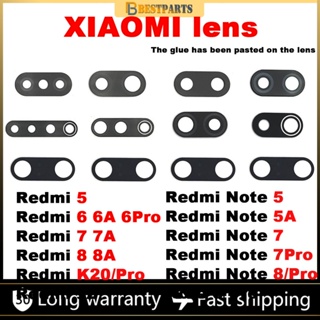 เลนส์กระจกด้านหลัง พร้อมกาวสองหน้า แบบเปลี่ยน สําหรับ Xiaomi Redmi 6 7 8 6A 7A 8A S2 5A 6A Note 6 7 8 9 K20 Pro max 9s