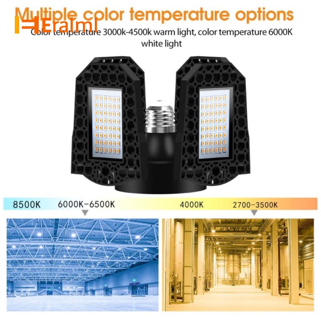 eralml-โคมไฟเพดาน-led-120w-e27-พลังงานสูง-แปลงร่างได้-สําหรับโรงรถ-โกดังสี่ใบ