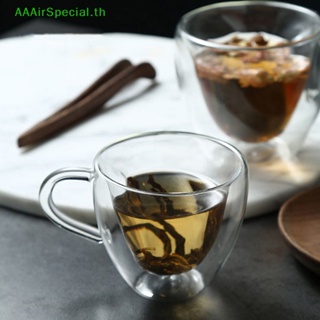 Aaairspecial แก้วมัก แก้วกาแฟ ชา นม น้ําผลไม้ รูปหัวใจ ทนความร้อน สองชั้น
