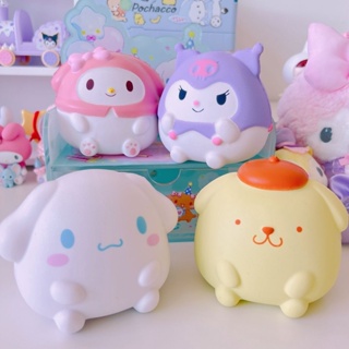 SANRIO ของเล่นบีบกด รูปการ์ตูน Melody Kuromi Pompom Cinnamoroll Hello Kitty ช่วยบรรเทาความเครียด สําหรับเด็ก