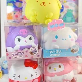 ของเล่นบีบสกุชชี่ รูปการ์ตูน Hello Kitty Sanrio Melody Kuromi Cinnamoroll ช่วยบรรเทาความเครียด