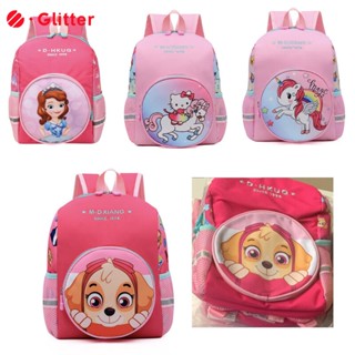 กระเป๋าเป้สะพายหลัง ผ้าไนล่อน ลายการ์ตูนยูนิคอร์น Hello Kitty Sofia Skye น่ารัก สีชมพู สําหรับเด็กผู้หญิง