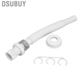 Dsubuy Drain Hose White  Durable With Securing  For Bathroom Laundry