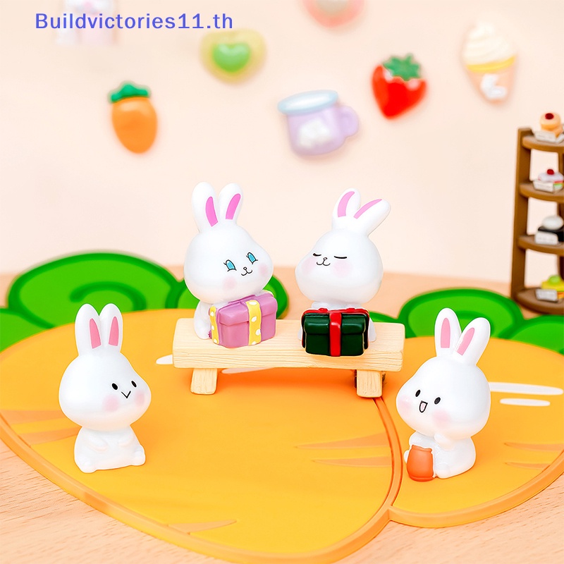 buildvictories11-ตุ๊กตากระต่ายเรซิ่น-ขนาดเล็ก-สําหรับตกแต่งบ้าน