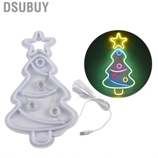 Dsubuy Neon Light Christmas Tree Sign Night Festival Decorative Lamp New