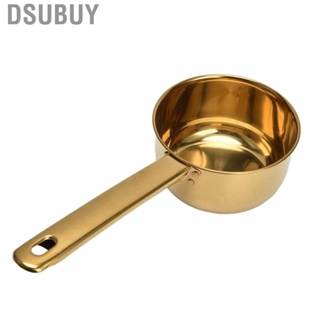 Dsubuy Water Ladle Long Handle 304 Stainless Steel Scoop Space Saving Gold For YA