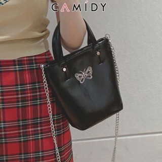 Camidy กระเป๋าผีเสื้อปักลายใหม่ กระเป๋าสะพายไหล่แฟชั่นสตรีระดับไฮเอนด์ระดับไฮเอนด์