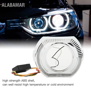 ALABAMAR LED Angel Eyes Halo DRL Bezel Shrouds 12V 5W ซ้ายขวาแหวนสำหรับ 3 นิ้ว Bi xenon Dual เลนส์ไฟหน้า
