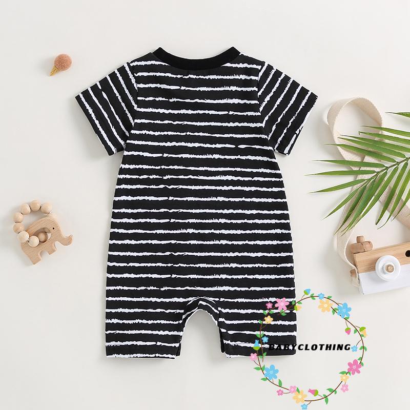 babyclothes-ชุดจั๊มสูท-รอมเปอร์-แขนสั้น-คอกลม-ลายทาง-แฟชั่นฤดูร้อน-สําหรับเด็กทารกผู้ชาย