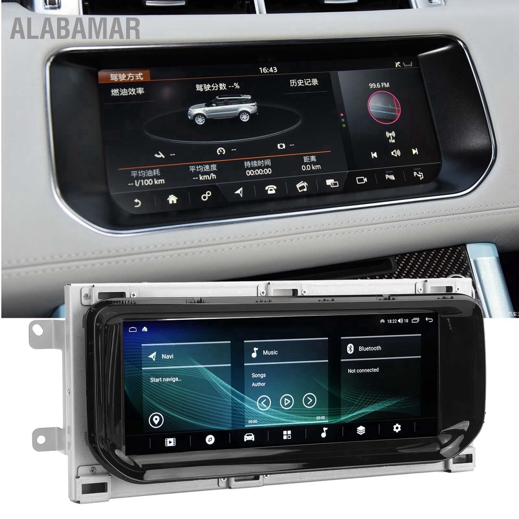 alabamar-10-25inรถวิทยุสเตอริโอสำหรับandroid-10-8-core-wireless-carplayนำทางgpsสำหรับland-rover-range