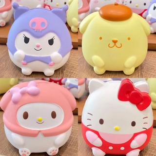 SANRIO ของเล่นบีบสกุชชี่ ลายการ์ตูน My Melody Kuromi Cinnamoroll Pompom Purin ช่วยบรรเทาความเครียด ของขวัญวันเกิด สําหรับเด็ก