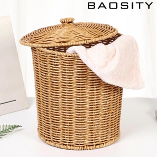 [Baosity] ตะกร้าซักผ้า พร้อมฝาปิด ขนาดใหญ่ สําหรับห้องน้ํา ห้องนอน หอพัก