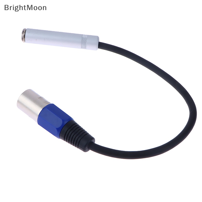 brightmoon-อะแดปเตอร์แปลงเสียงไมโครโฟน-3pin-xlr-male-to-6-35-มม-female