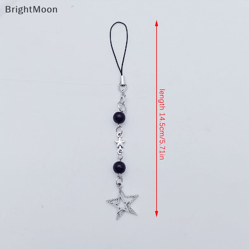 brightmoon-พวงกุญแจโลหะ-จี้รูปดาว-y2k-เรียบง่าย-สําหรับห้อยโทรศัพท์มือถือ