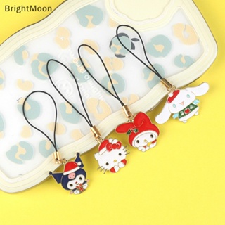 Brightmoon Kawaii Sanrio Kuromi สายคล้องโทรศัพท์มือถือ จี้ตุ๊กตา My Melody Cinnamoroll สวยงาม สําหรับเด็กผู้หญิง