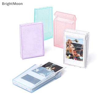 Brightmoon อัลบั้มรูป 3 นิ้ว แบบใส แบบพกพา สําหรับใส่นามบัตร หนังสือ