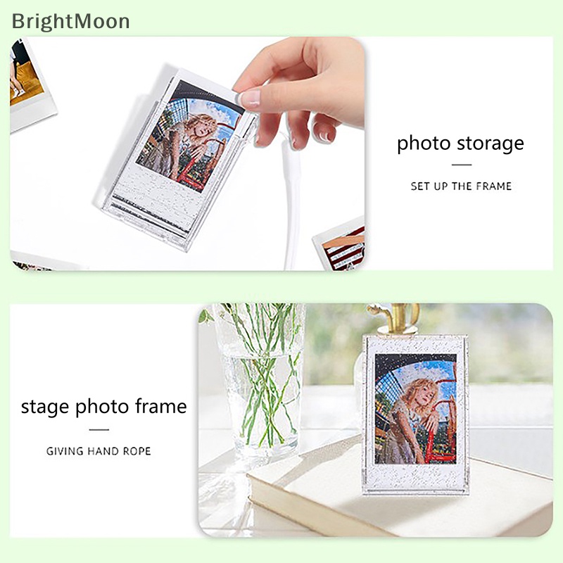 brightmoon-อัลบั้มรูป-3-นิ้ว-แบบใส-แบบพกพา-สําหรับใส่นามบัตร-หนังสือ