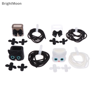 Brightmoon เคสป้องกันที่ชาร์จโทรศัพท์มือถือ TPU แบบนิ่ม ลายการ์ตูนแมว 3D สําหรับ 18W 20W