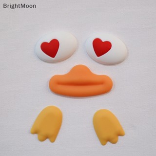 Brightmoon ตะขอยางนิ่ม ลายการ์ตูนเป็ด แฮนด์เมด DIY สําหรับตกแต่งรถยนต์ 2 ชิ้น