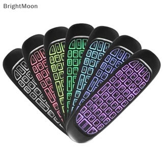 Brightmoon Backlit Version Of The Mini Colorful เมาส์ควบคุมคีย์บอร์ดไร้สาย T10 Backlit Voice Flying Keyboard C120