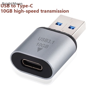 Brightmoon อะแดปเตอร์แปลง USB 3.1 OTG ตัวผู้ เป็น Type C ตัวเมีย 10Gbps สําหรับ Macbook OTG Connect Nice