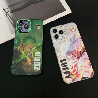 One Piece cartoon เคสไอโฟน11 14 pro max Lufei Zorro เคส iPhone 14 แข็งกล้องรูใหญ่แบบนิ่มกันกระแทก กรณีอะคริลิคแข็ง สำหรับ เคส Apple xr iPhone14 13 12 11 Pro max 14Plus เคสไอโฟน11 เคสi11 14 Pro Max xr case