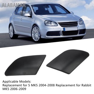 ALABAMAR 2PCS ไฟหน้าเครื่องซักผ้าฝาครอบ 1K5955109A ทนความร้อนปรับเปลี่ยนได้สำหรับ Rabbit MK5 2006-2009