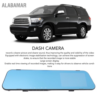 ALABAMAR กระจกมองหลังDashกล้อง 1080P 4.0 นิ้วDual Lens Anti Glareอิเล็กทรอนิกส์Stabilizedภาพหน้าจอขนาดใหญ่สำหรับรถยนต์