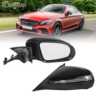 ALABAMAR 2pcs ด้านหลังดูกระจก ASSEMBLY 2058109701 อุ่นกระจกมองข้างด้านข้างสำหรับ Mercedes Benz C Class W205 2014 ‑ 2020