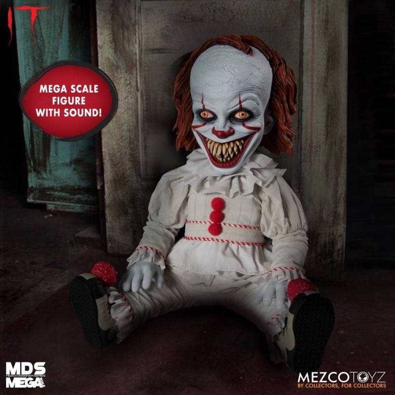 ready-stock-mezco-toys-mds-mega-scale-it-talking-sinister-pennywise-figure