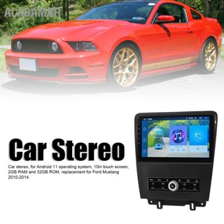 ALABAMAR 10in Touch Screenสเตอริโอรถยนต์สำหรับAndroid 11 GPSนำทางWireless CarplayสำหรับFord Mustang 2010-2014