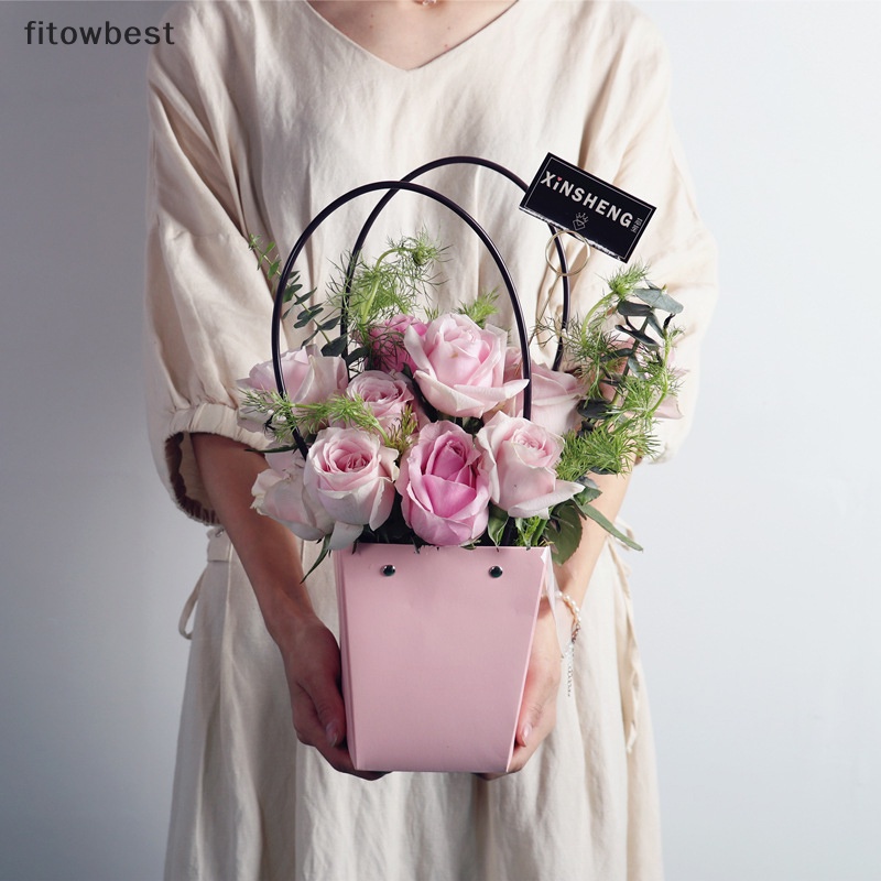 fbth-กระเป๋าถือ-กระดาษคราฟท์-ลายดอกไม้-กันน้ํา-แบบพกพา-สําหรับใส่ของขวัญ-ปาร์ตี้-qdd
