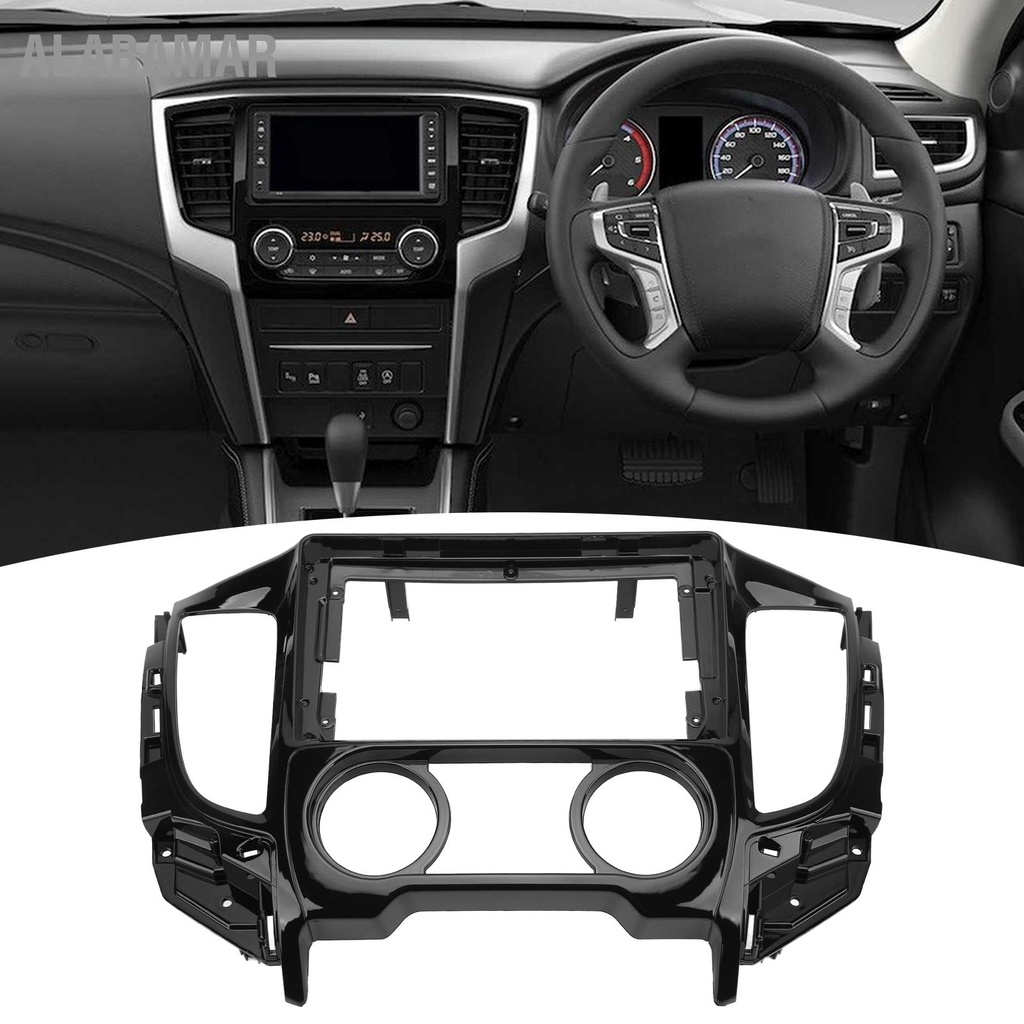 alabamar-2din-รถสเตอริโอวิทยุแผงนำทาง-trim-สำหรับ-mitsubishi-l200-triton-2015-2019-คู่มือ-ac