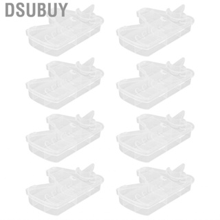 Dsubuy 8Pcs Jewelry Organizer Storage Box Clear Earring Transparent HOT