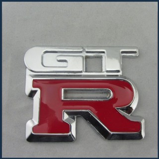 [BIN] สติกเกอร์โลหะ ลายโลโก้ตัวอักษร Gt-r 3D สําหรับติดตกแต่งรถยนต์