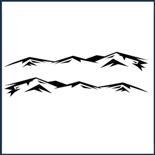 [BIN] สติกเกอร์ ลายกราฟิกภูเขา ป่า ด้านข้าง สําหรับตกแต่งเครื่องยนต์ D-1888