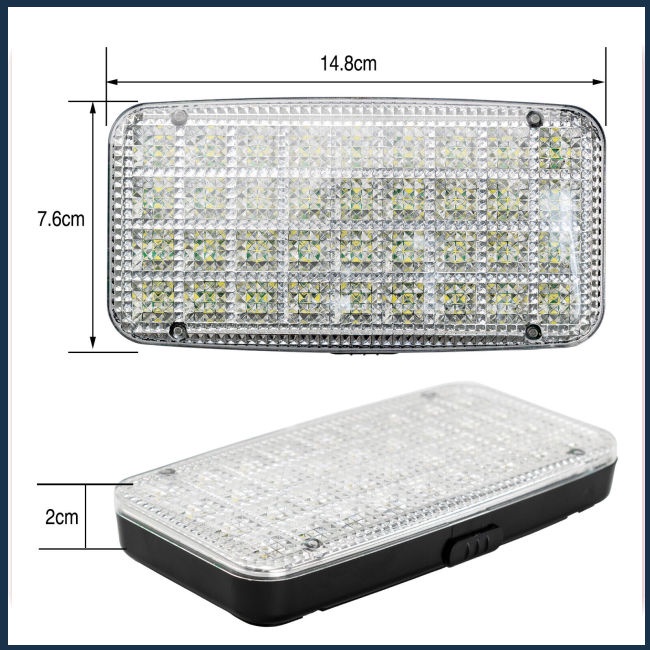 bin-โคมไฟติดเพดานรถยนต์-led-36-ดวง-ทรงโดม-แบบเปลี่ยน