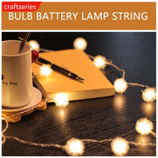 Craftseries สายไฟหิ่งห้อย LED รูปลูกบอลหิมะ ดอกแดนดิไลออน ขนาด 1.5 ม. 3 ม. สําหรับตกแต่งบ้าน คริสต์มาส S7Y8