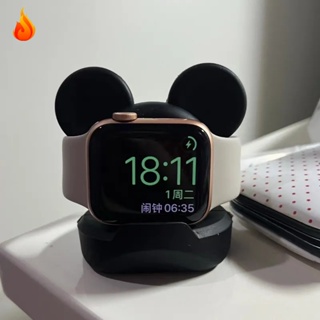 แท่นชาร์จซิลิโคน ลายการ์ตูนหมีน่ารัก สําหรับ iWatch Airpods LQZTH