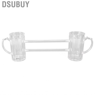 Dsubuy Beer Mug Siamese  Drop Exquisite Ergonomics Handle Glass Stein US