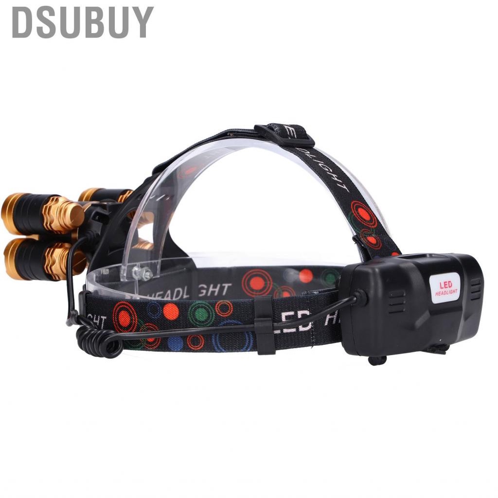 dsubuy-5-head-headlight-outdoor-t6-usb-charging-headlamp-rotate-focusing-adjust-new