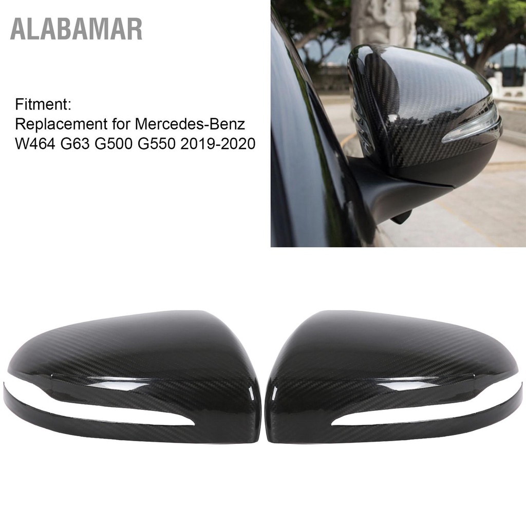 alabamar-กระจกมองหลังกระจกฝาครอบคาร์บอนไฟเบอร์สำหรับ-mercedes-benz-w464-g63-g500-g550-2019-2020